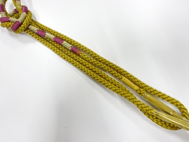 未使用品　正絹　手組帯締め